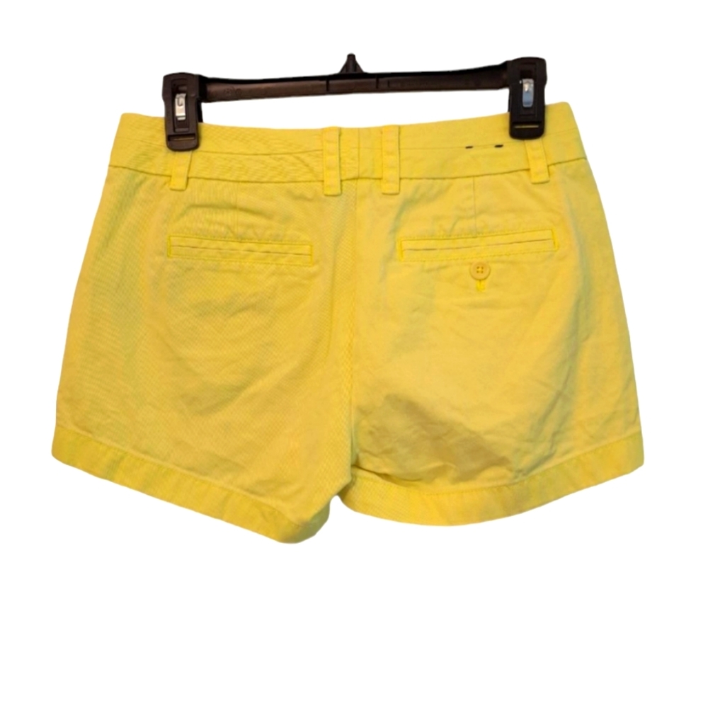 J. Crew Yellow Chino Shorts Size 0 - Picture 2 of 5